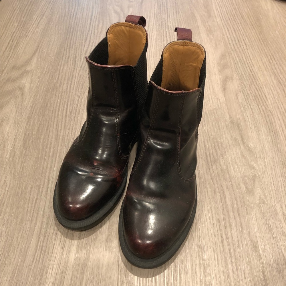 Dr. Martens burgundy Chelsea boots, US size 7